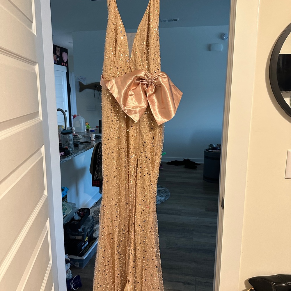 Elegant Sequin Evening Gown